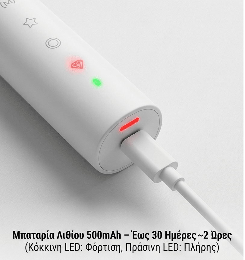Εξυπνη ηλεκτρική οδοντόβουρτσα oblo Sonic X-2 - Εικόνα 3
