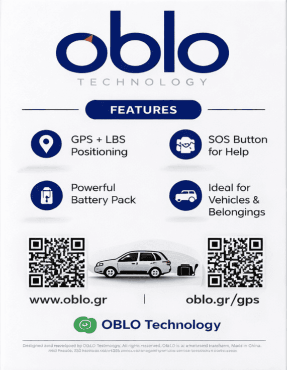 OBLO GPS Tracker Mini Συσκευή Εντοπισμού Θέσης & Ακρόασης Χώρου Ιδανικός για Παιδιά, Ηλικιωμένους, Κατοικίδια & Αυτοκίνητο - Εικόνα 2