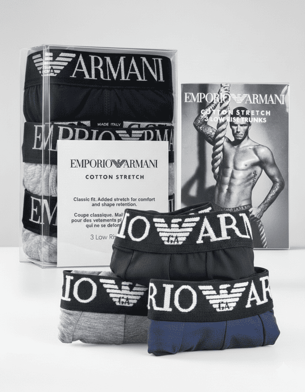 EA - Σετ 3 Τεμάχια Ανδρικά Μποξεράκια Cotton Stretch - Εικόνα 2