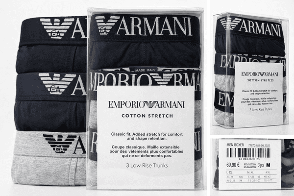 EA - Σετ 3 Τεμάχια Ανδρικά Μποξεράκια Cotton Stretch - Εικόνα 3