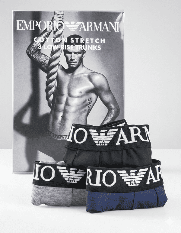 EA - Σετ 3 Τεμάχια Ανδρικά Μποξεράκια Cotton Stretch