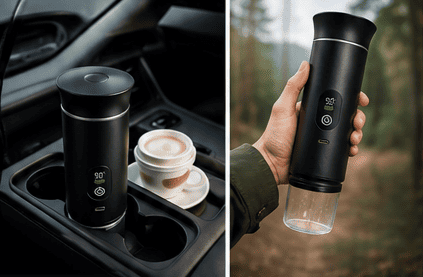 3 σε 1 Φορητή Μηχανή Espresso USB-C Συμβατή με Nespresso, Dolce Gusto & Αλεσμένο Καφέ Αυτοθερμαινόμενη 90°C - Εικόνα 2
