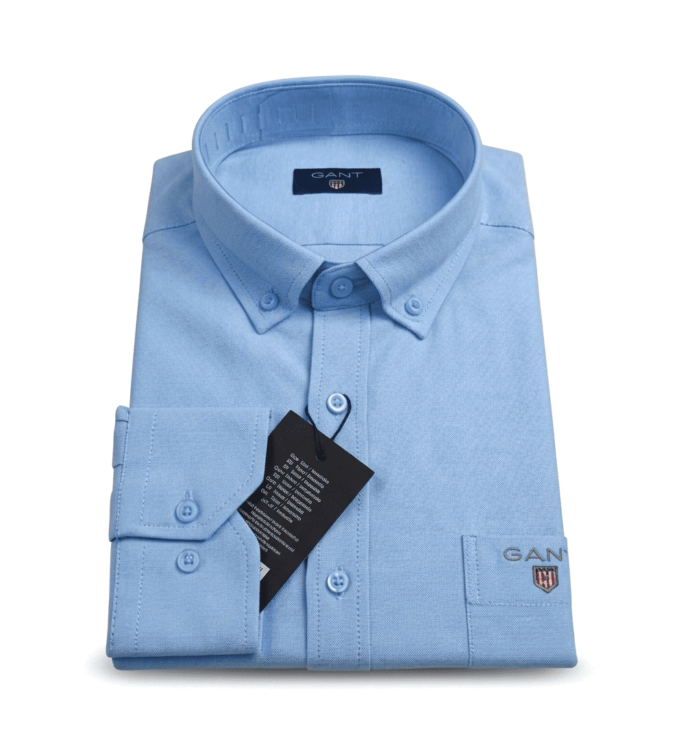 Ανδρικό Πουκάμισο GANT Oxford Button-Down – Κλασική Γραμμή, Μακρυμάνικο - Εικόνα 2