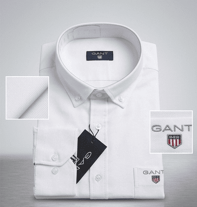 Ανδρικό Πουκάμισο GANT Oxford Button-Down – Κλασική Γραμμή, Μακρυμάνικο - Εικόνα 4