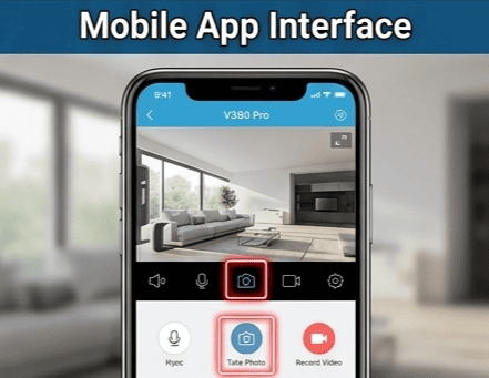 WiFi Έξυπνη Κάμερα Ασφαλείας 1080p Παρακολούθηση από κινητό Ανίχνευση Κίνησης Νυχτερινή Όραση - Εικόνα 4