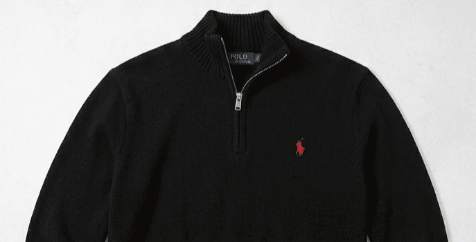 Κλασικό Ανδρικό Πουλόβερ Half-Zip Polo - Εικόνα 3