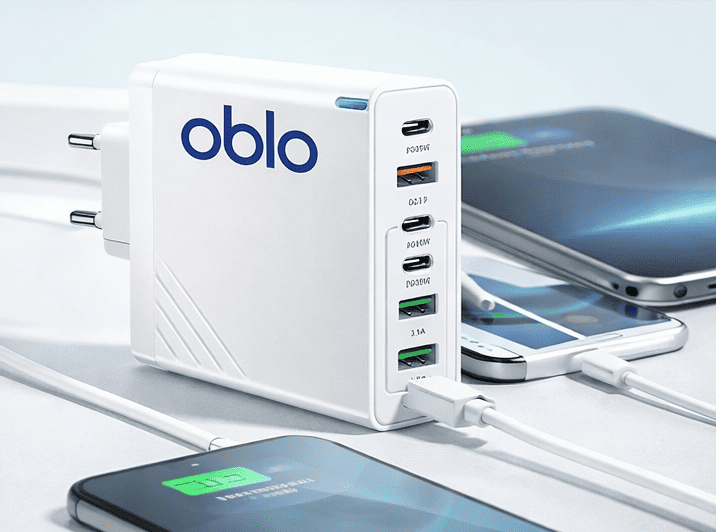 Φορτιστής ταξιδιού USB 160W 6 θυρών PD γρήγορης φόρτισης