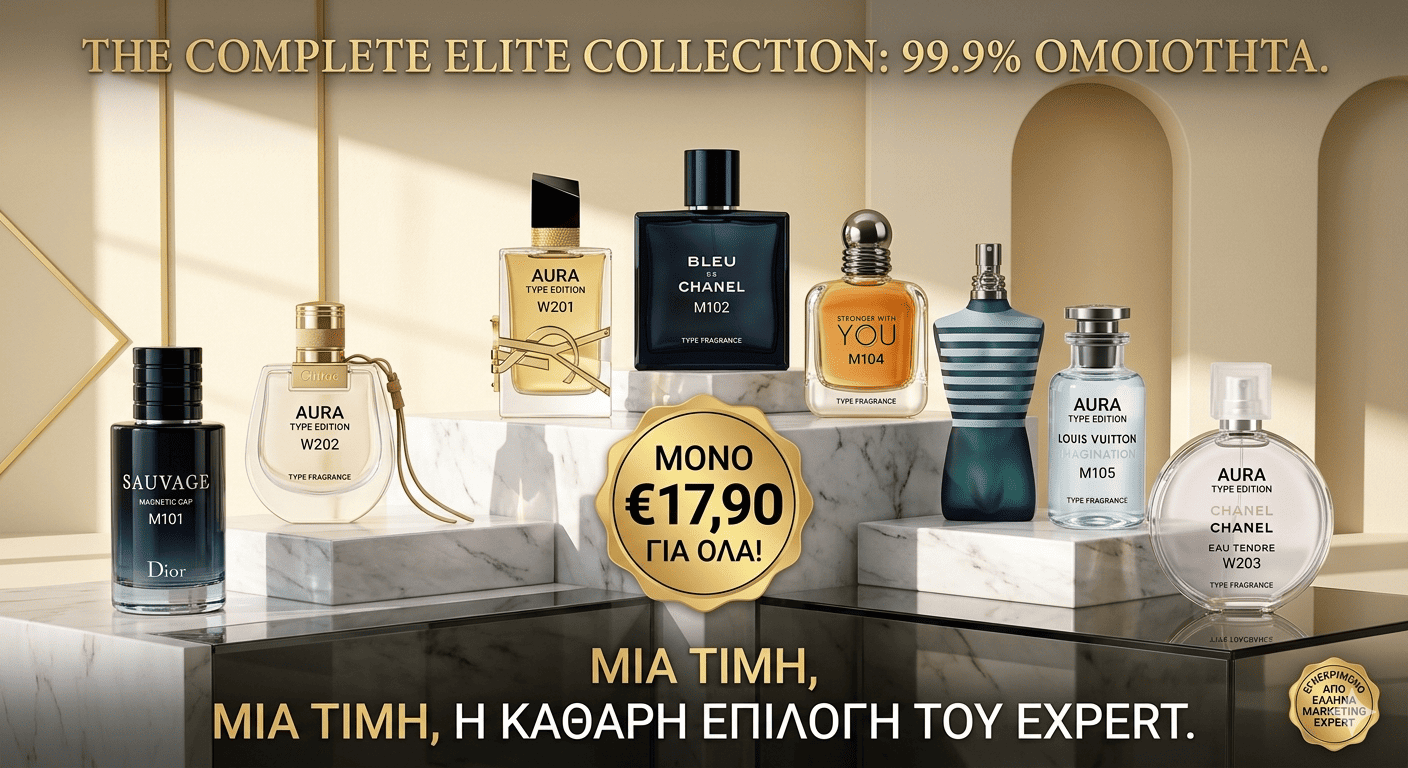 Elite Collection: Premium Αρώματα Τύπου 99.9% Ομοιότητα 100ml