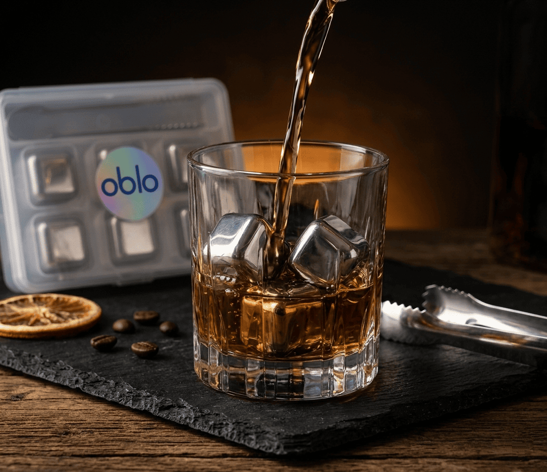 Σετ 12 Ανοξείδωτα Παγάκια oblo με Λαβίδα Σερβιρίσματος & Κασετίνες Αποθήκευσης - Εικόνα 5