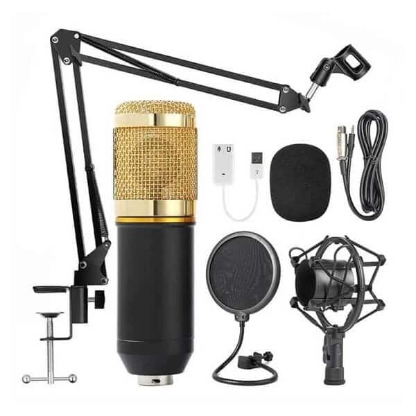 Πυκνωτικό Μικρόφωνο USB Live Streaming με Pop Filter - Εικόνα 2
