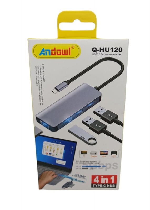USB HUB Για TYPE-C 4 Σε 1 USB HUB Για TYPE-C 4 Σε 1