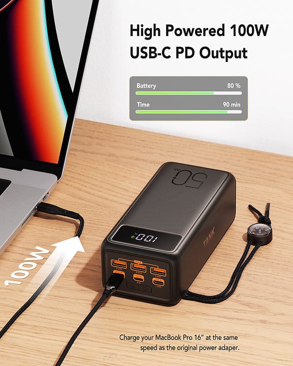 Tank Boost 56000mAh 100W Camping Power Bank για φορητό υπολογιστή - Εικόνα 3