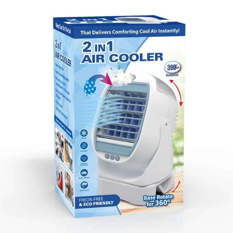 2 in 1 Air Personal Cooler Γρήγορος και εύκολος τρόπος ψύξης 360 μοιρών