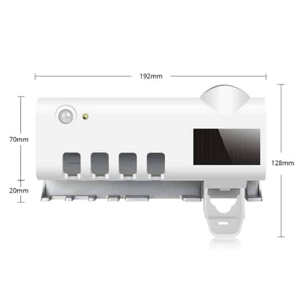 Αποστειρωτής οδοντόβουρτσας UVC με αυτόματο διανομέα οδοντόπαστας - Εικόνα 6