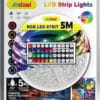 Αδιάβροχη Ταινία LED Τροφοδοσίας 12V RGB Μήκους 5m Σετ με Τηλεχειριστήριο και Τροφοδοτικό