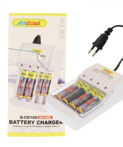 Φορτιστής πρίζας για επαναφορτιζόμενες μπαταρίες Δώρο 4 Μπαταρίες ΑΑ και 4 Μπαταρίες ΑΑΑ 20313 2