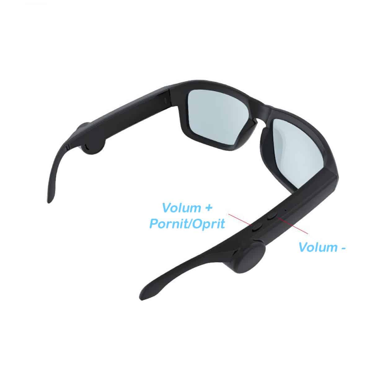 Έξυπνα γυαλιά ηλίου, bluetooth, μουσική, μαύρα - Εικόνα 3