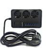 Πολύπριζο με 3 Πρίζες και 6 θύρες φόρτισης USB 3.4A