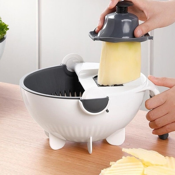 Πολυκόφτης Λαχανικών Με Περιστρεφόμενο Καλάθι Αποστράγγισης - Εικόνα 6