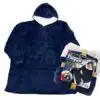 Κουβέρτα Fleece Βελούδινη Με Μανίκια Και Κουκούλα