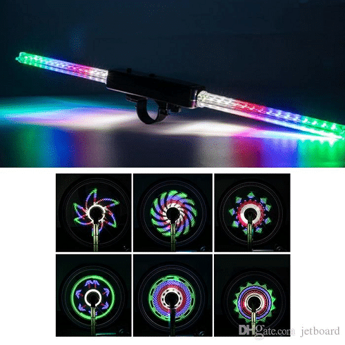 Λάμπα led με βάση για ρόδα ποδηλάτου