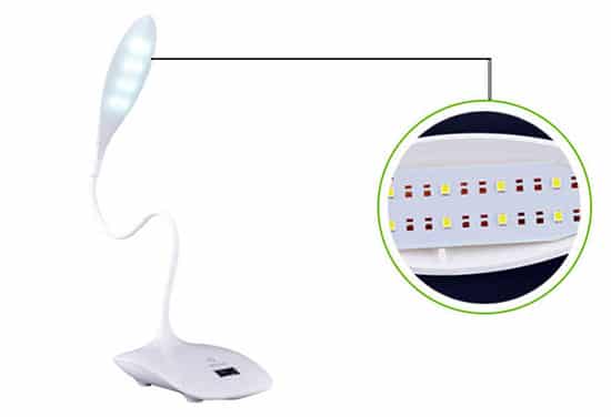 Επαναφορτιζόμενο LED Φωτιστικό Γραφείου Αφής με Εύκαμπτο Βραχίονα - Εικόνα 3