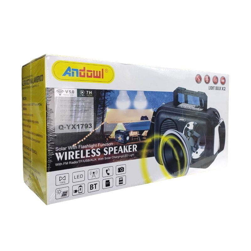 Ηλιακό Φορητό Ηχείο με USB