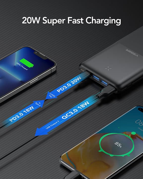 Ultra Slim 20000mAh Fast Charging Power Bank - Εικόνα 5