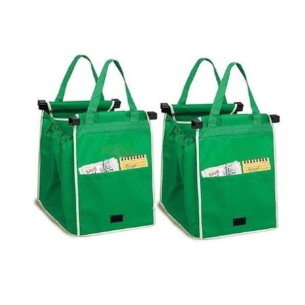 Οικολογικές Επαναχρησιμοποιημένες Τσάντες για Ψώνια Σετ 2 Τεμαχίων