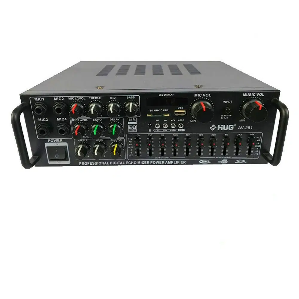 Ενισχυτής ήχου 2X150W karaoke FM/BluetoothMP3/Usb/Bluetooth enischytis ichou 2x150w karaoke fm bluetoothmp3 usb bluetooth andowl q gf999 1