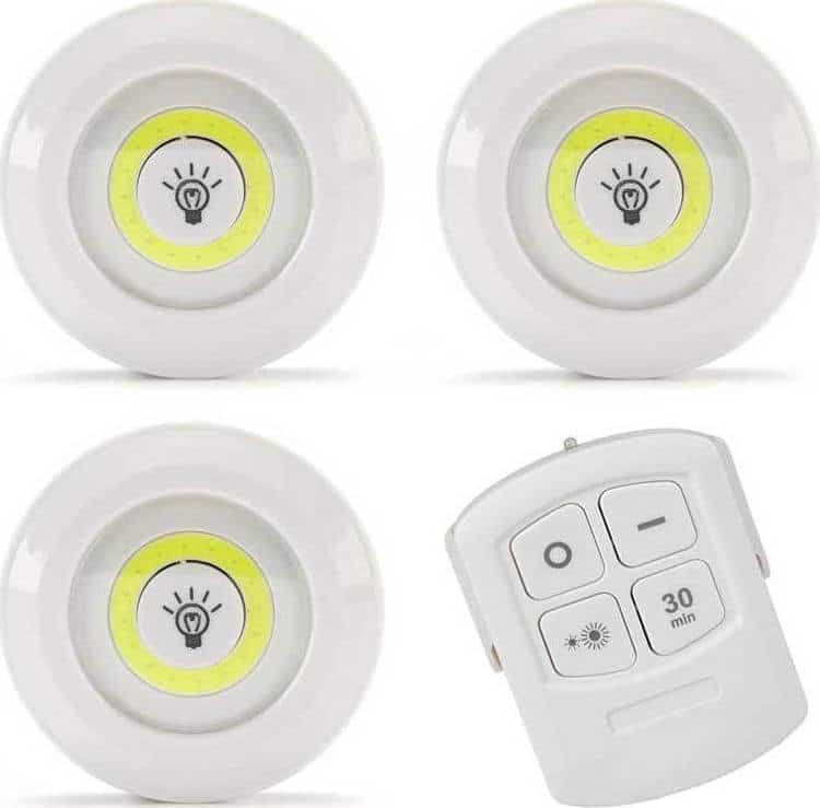 ΦΩΤΙΣΤΙΚΑ LED ΜΕ ΤΗΛΕΧΕΙΡΙΣΤΗΡΙΟ – ΣΕΤ 3 ΤΕΜΑΧΙΩΝ