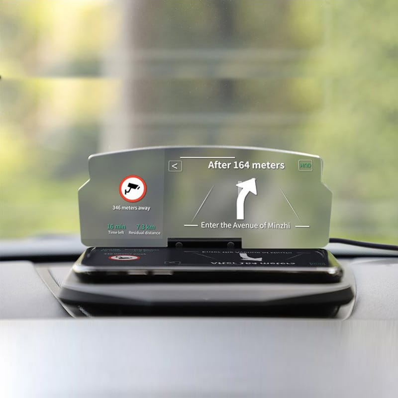 Βάση Κινητού Αυτοκινήτου με Οθόνη Αντανάκλασης