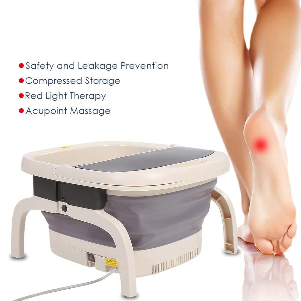 Υδρομασάζ Spa Μασάζ Ποδιών Υπέρυθρης Θέρμανσης Πτυσσόμενο - Εικόνα 8