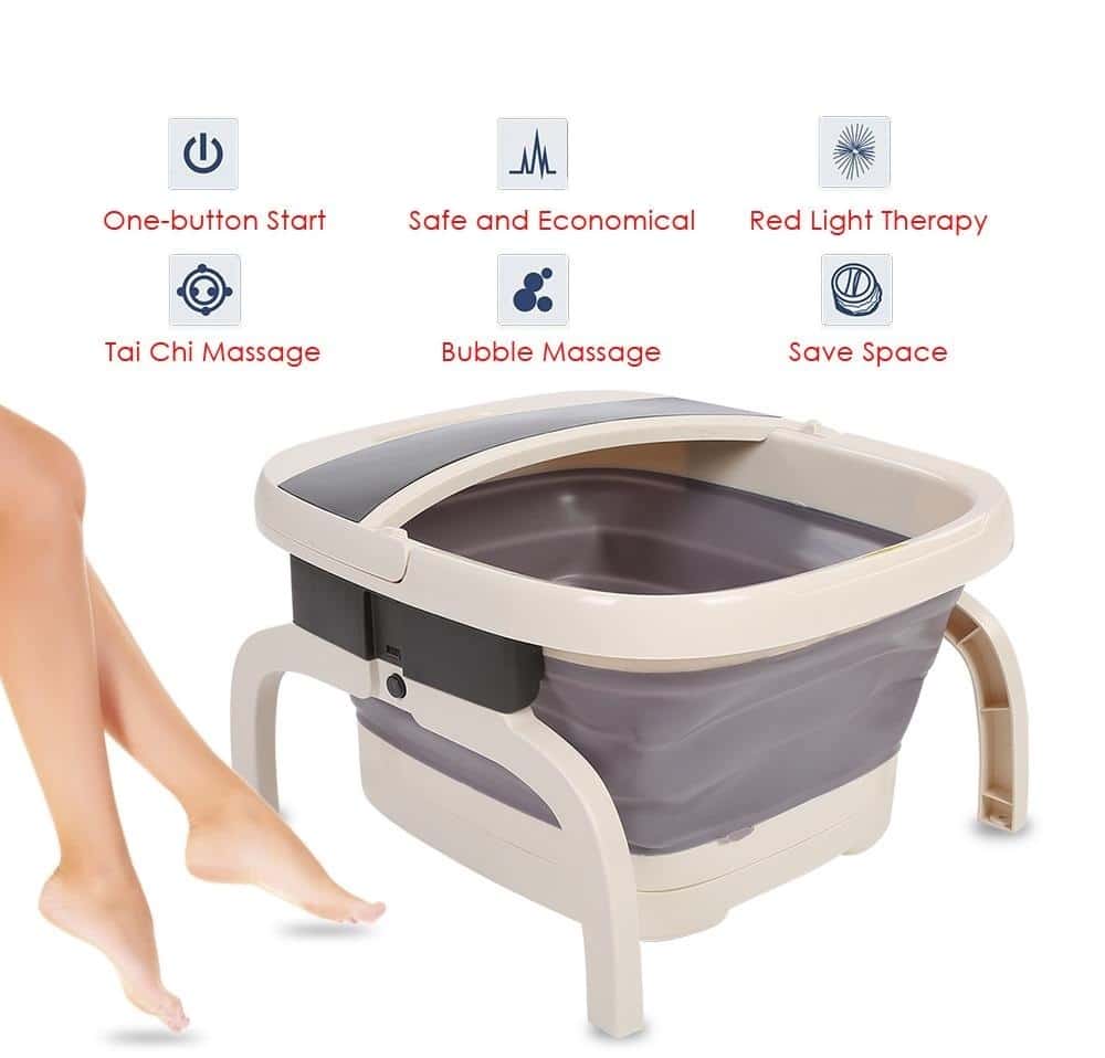 Υδρομασάζ Spa Μασάζ Ποδιών Υπέρυθρης Θέρμανσης Πτυσσόμενο