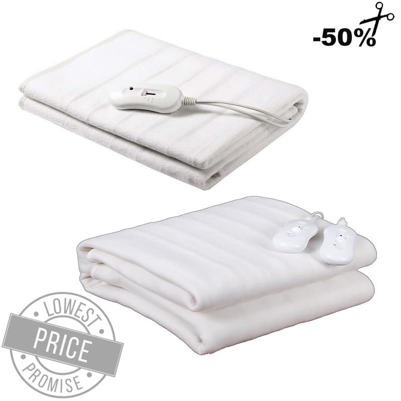 Ηλεκτρική Κουβέρτα Διπλή και Μονή (Σετ δύο τεμάχια)