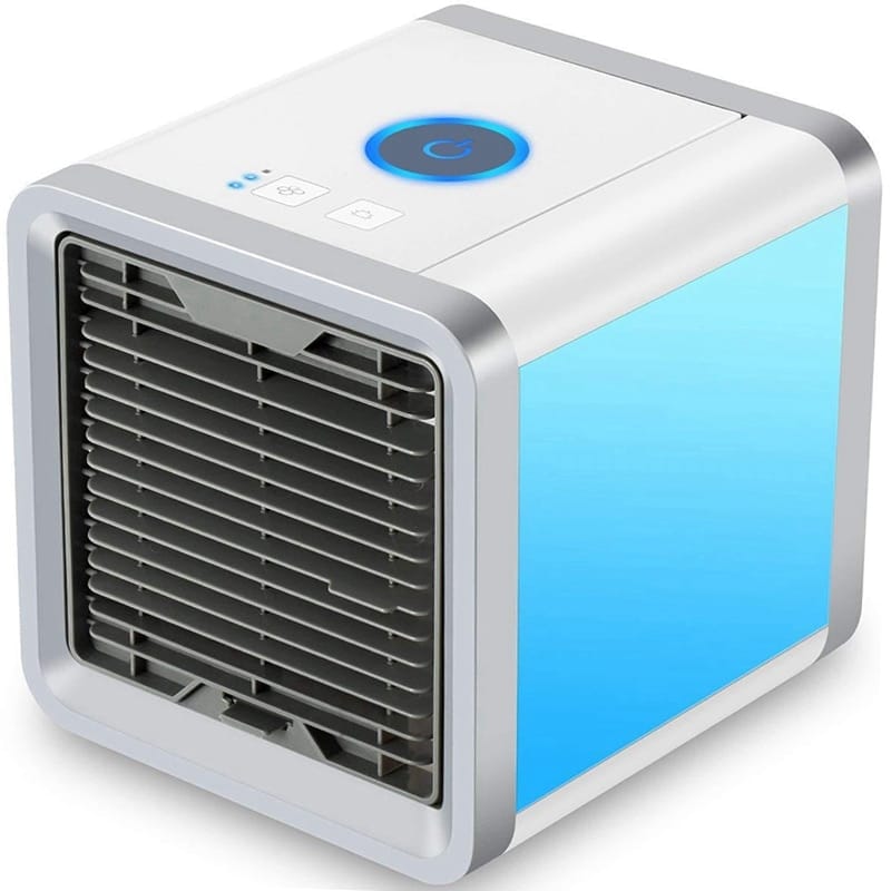 Mini Φορητό Air Cooler & Υγραντήρας 600ml με LED Φωτισμό