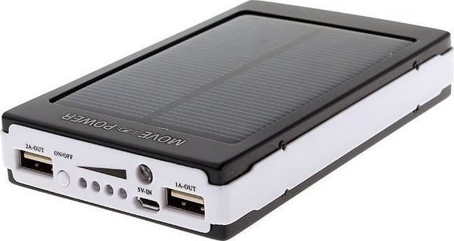 Solar Power Bank Ηλιακή Μπαταρία Φορτιστής 2,1Α και Φωτιστικό LED