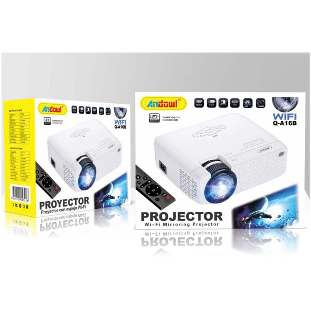 Mini Projector με Wi-Fi και Ενσωματωμένα Ηχεία 1600 ANSI Lumens - Εικόνα 3