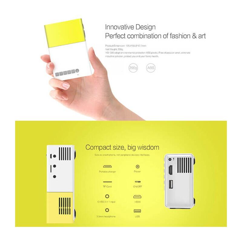 Φορητός προτζέκτορας τσέπης 1080P - Εικόνα 5