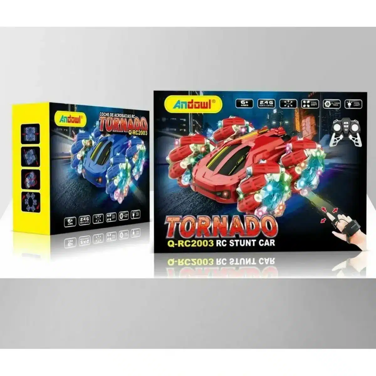 Andowl Q-RC2003 Τηλεκατευθυνόμενο Αυτοκίνητο Stunt Μπλε - Εικόνα 2